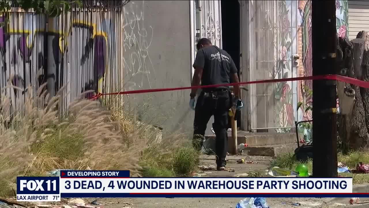 3 Shot dead, 4 wounded in Boyle Heights warehouse party shooting