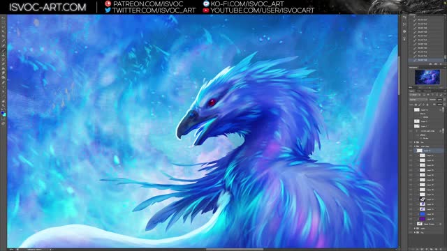 y2meta.com - Azure Phoenix Digital painting no.86 no audio Isvoc-(1080p60)