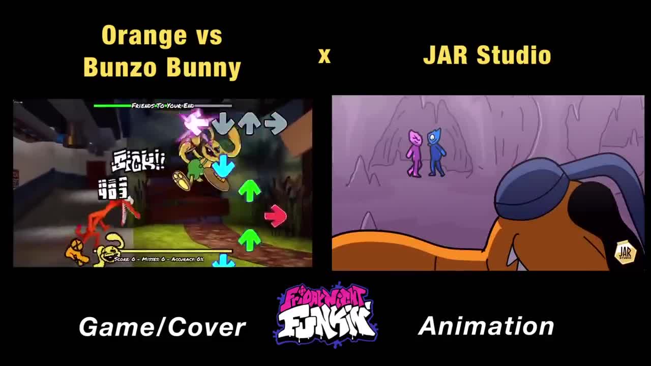 Orange x Bunzo Bunny _ Rainbow Friends x Poppy Playtime x FNF Animation _ Friends to your End (1)