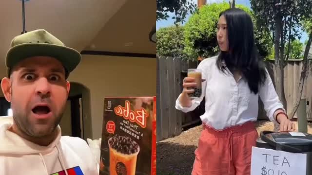 My #reaction to the origins of #boba tea! #funny #shorts