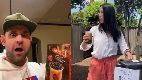 My #reaction to the origins of #boba tea! #funny #shorts