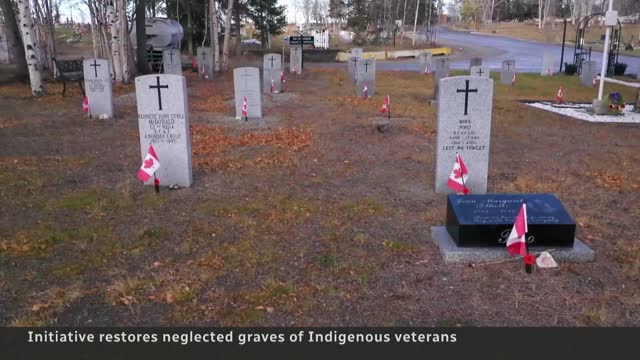 Honouring Indigenous veterans, one military headstone at a time