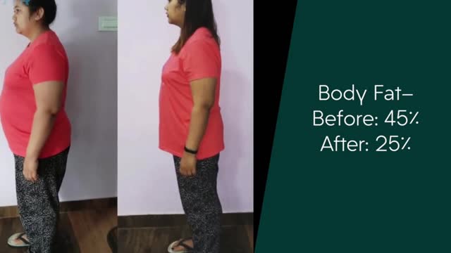 Weight Loss Transformation - Journey From 94 Kgs To 60 Kgs