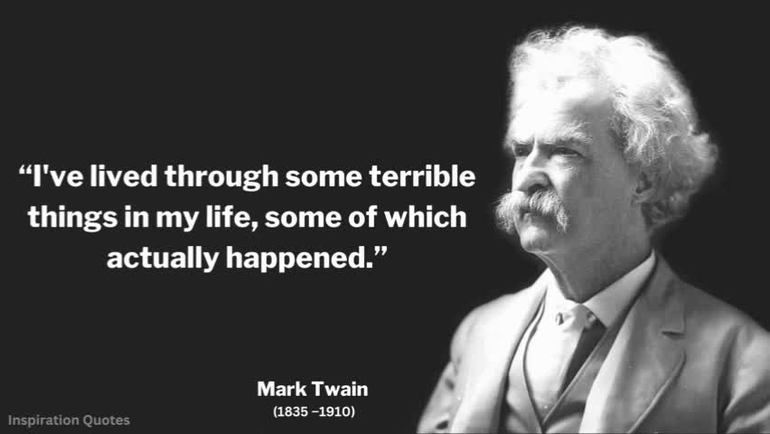 NICE MOTIVATION FROM MARK TWAIN