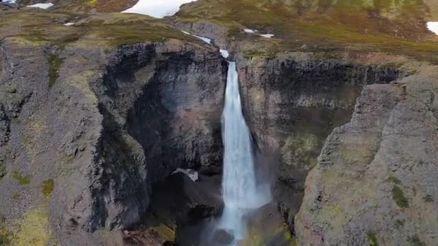 Grimul Falls becomes the highest waterfall in Iceland