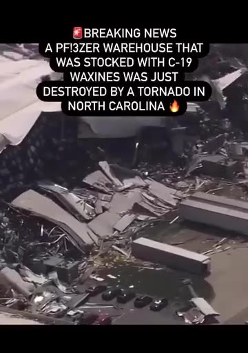 Pfizer Warehouse DESTROYED BY A TORNADO