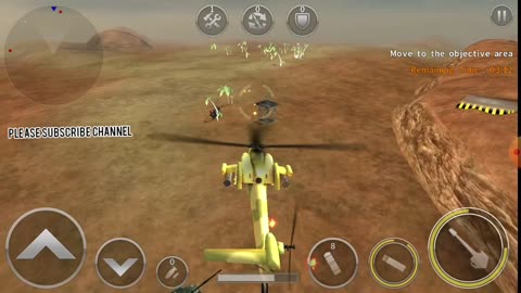 Helicopter playing in air