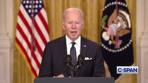 President Biden: "Invading Ukraine will prove to be a self-inflicted wound."