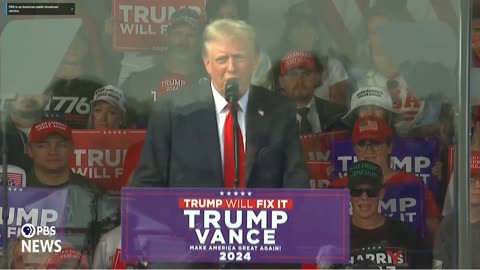 Trump holds a rally in Gastonia, North Carolina on the state’s last day of early voting