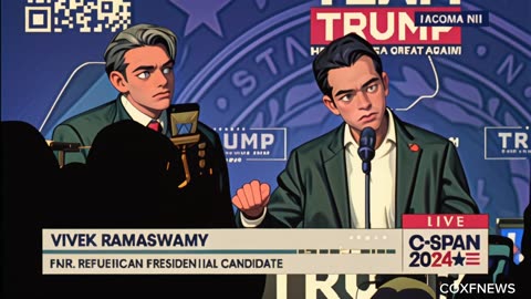 Vivek Ramaswamy: "If you want to make AMERICA GREAT, VOTE FOR TRUMP"