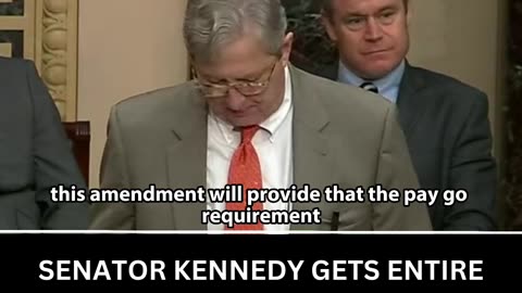 Only Senator Kennedy can make the Entire Senate laugh!