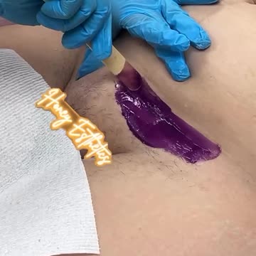 Full Brazilian Wax Tutorial with Purple Seduction Hard Wax | Honey Esthetics LLC