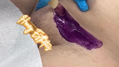 Full Brazilian Wax Tutorial with Purple Seduction Hard Wax | Honey Esthetics LLC