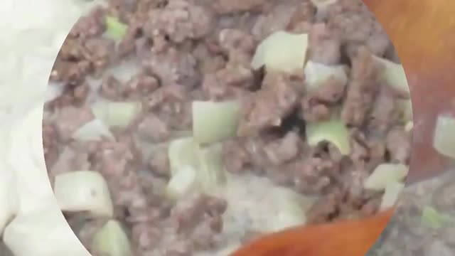 Tasty hamburger and potato casserole