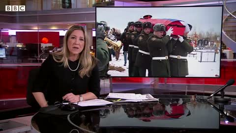 Russians grieve soldiers killed in Ukraine - BBC News