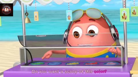 Kids ice cream color song