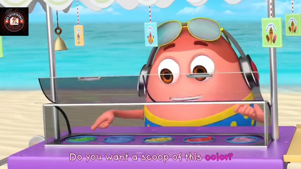 Kids ice cream color song