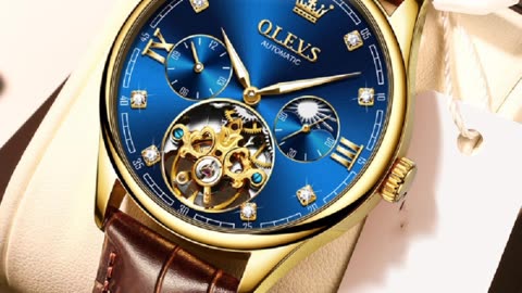 Men's Fashion Hollowed-out Mechanical Watch