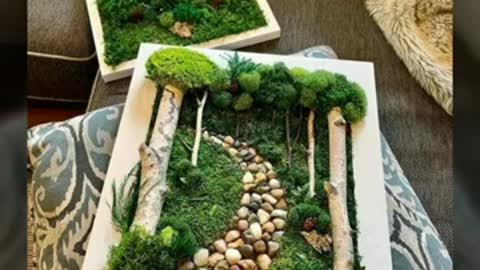 Beautiful moss wall art decoration ideas