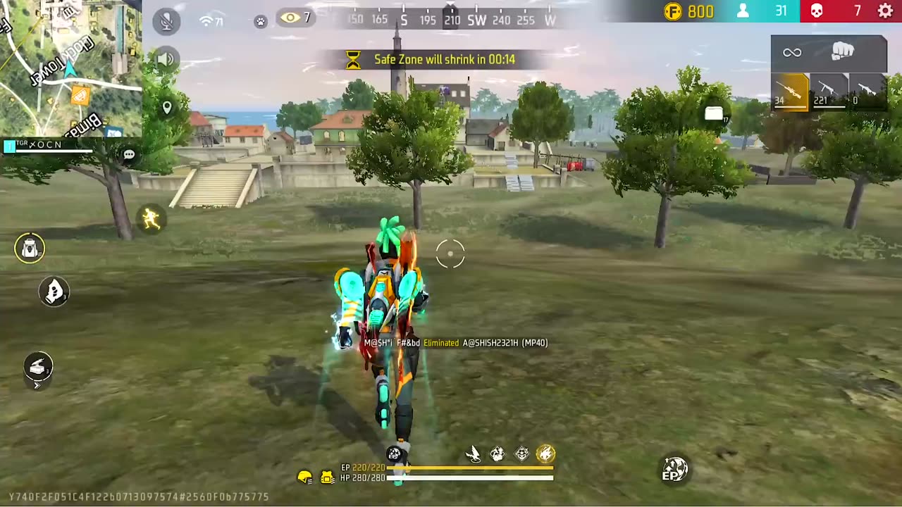 AWM+Cobra mp40 deadly combo 1 vs 4 Gameplay