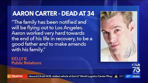 Singer Aaron Carter found dead at 34