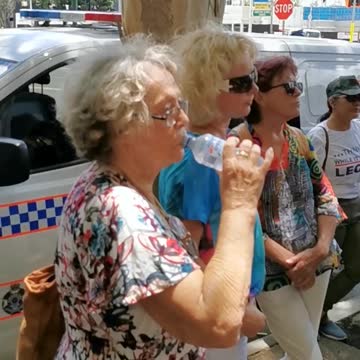 Velvet Revolution Brisbane 31 January 2022. Roma Street Police Headquarters. After the attempted Serving