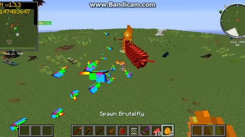 Minecraft mob battle Brutalfly Vs Caterkiller