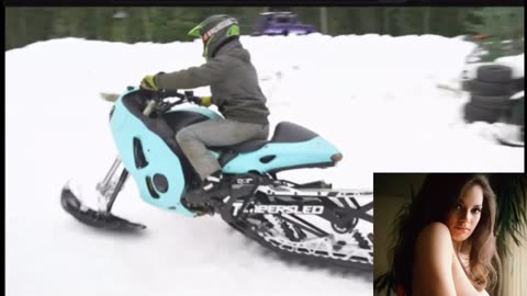 Sexy Hayabusa snow bike