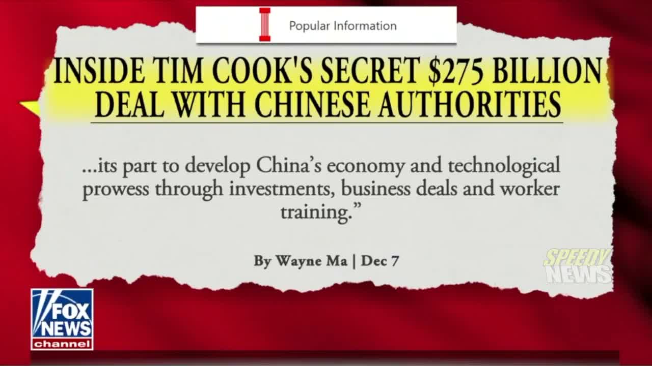 Inside Tim Cook’s Secret $275 Billion Deal with Chinese Authorities