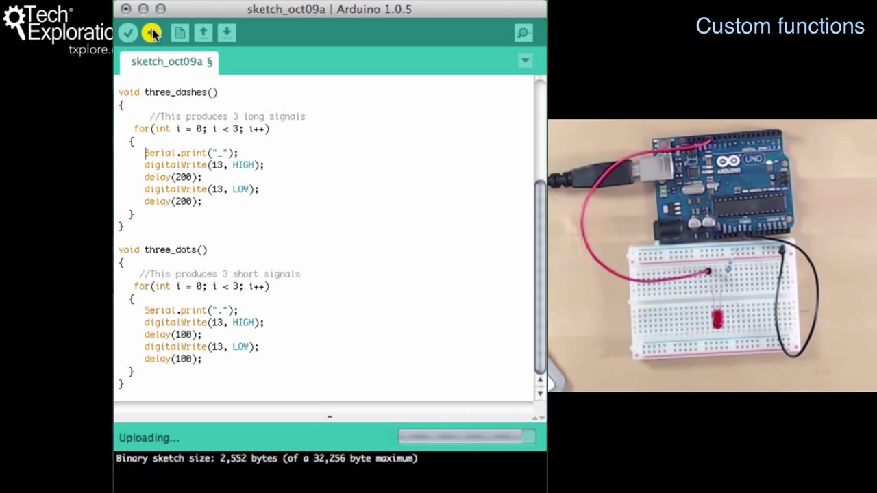 Custom functions Arduino