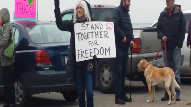 Davis Bay Freedom Convoy Support (2022 Jan 29) - Sunshine Coast BC stands up!