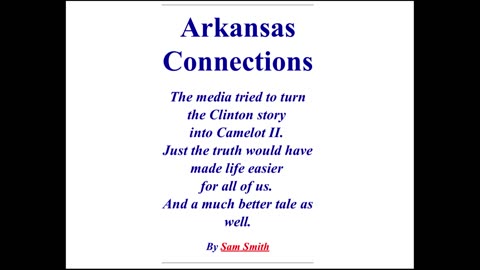 Slick Willy - The Arkansas Connection