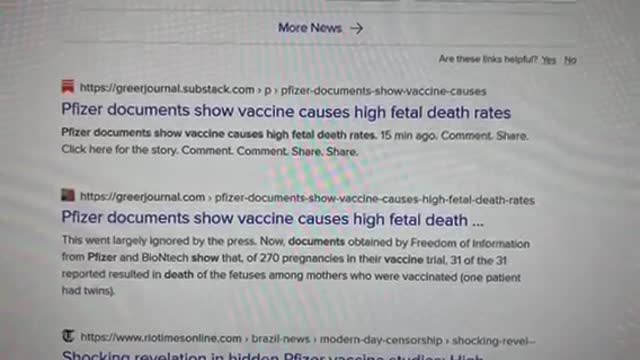 I bust Google for blocking searche sof my Pfizer vaccine safety story