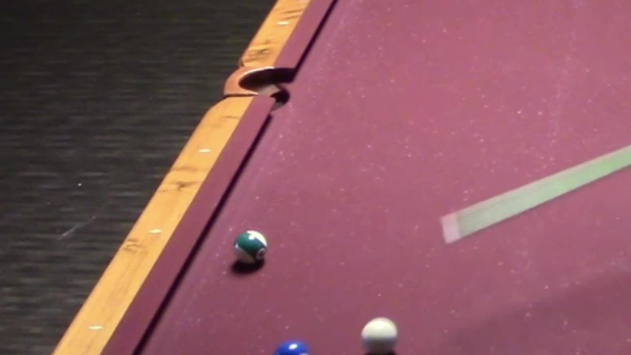 2 BALLS IN THE CORNER POCKET ON ONE SHOT!