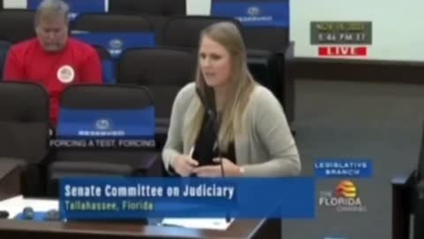 This nurse at the Tallahassee hearings says it best-