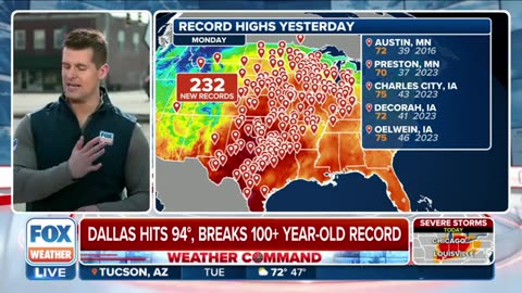 Hundreds Of Record High Temperatures Set From Texas To Minnesota