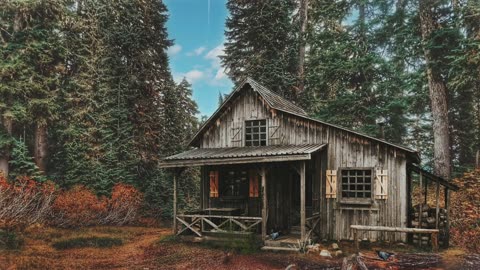 Beautiful Cabin _ Cottage _ Hut _ Forest _HD Video