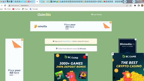 Free Bitcoin Every 15 Minutes At ClaimBits Instant Withdrawal At FaucetPay Wallet Step-By-Step