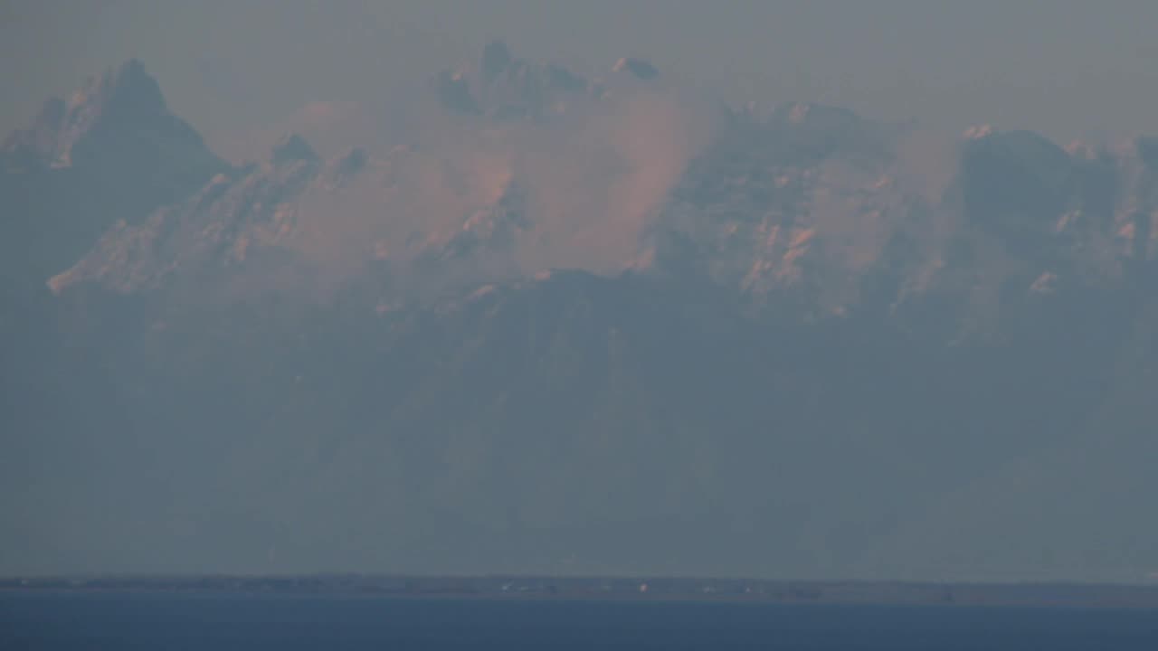 Alps Italian foothill seen from Buje-Istria-Croatia