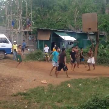 Basketball game in Philippines