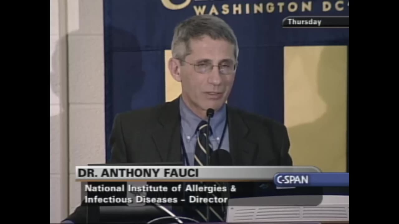 Dec. 2002, Dr. Anthony Fauci: