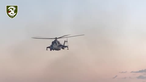 Incredible Footage of Ukrainian Attack Helicopter Over the Water