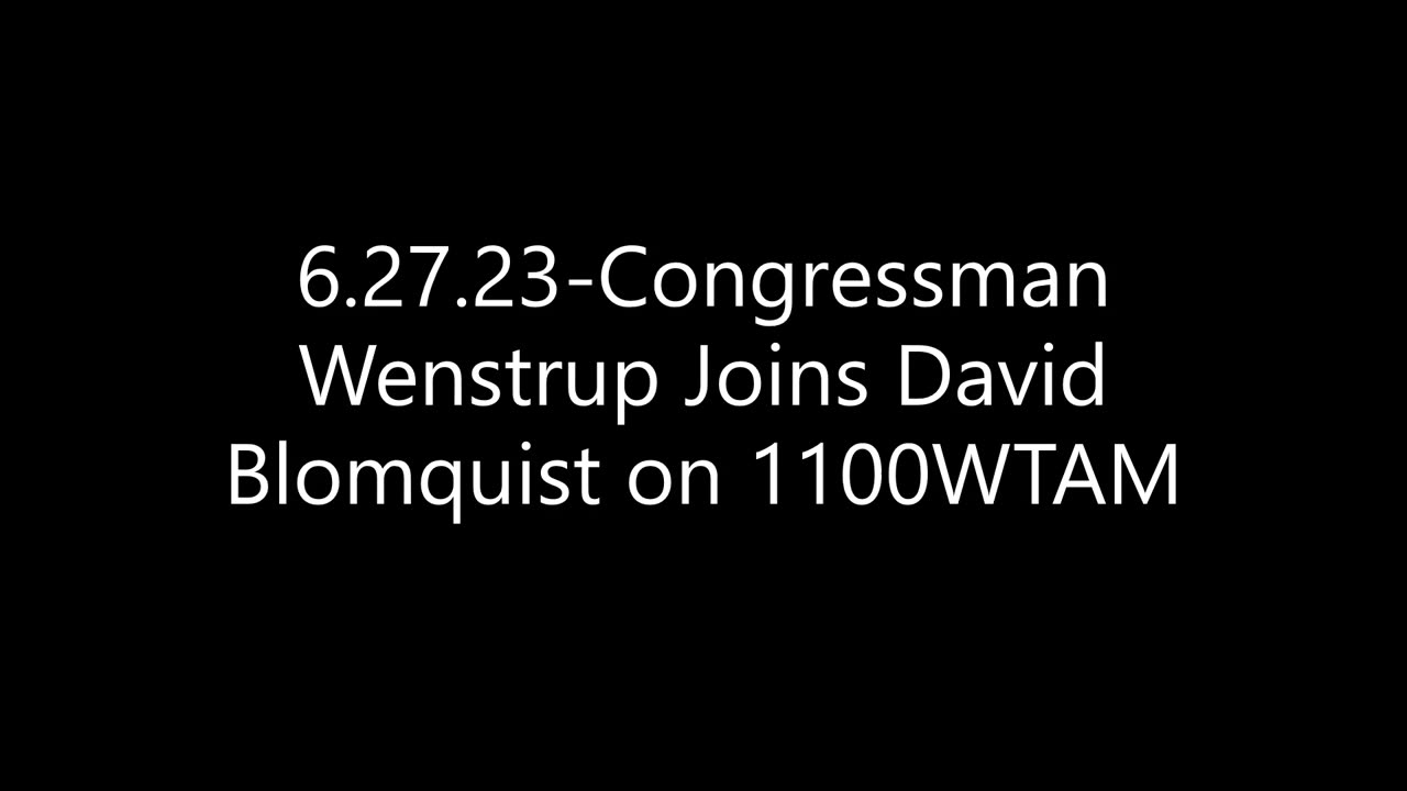 Wenstrup Joins David Blomquist on 1100WTAM to Discuss the Failed Mutiny in Russia
