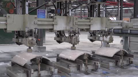 SHENGDA Stone Machinery ｜SKDHM-1500｜CNC column slab polishing machine