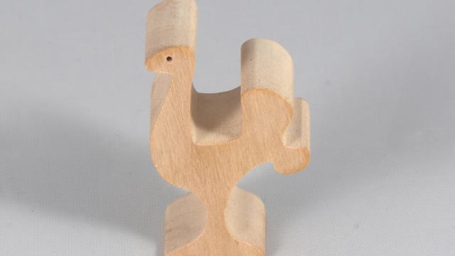 Handmade Wood Toy Ostrich Unfinished Cutout Noahs Animal Cracker Ark