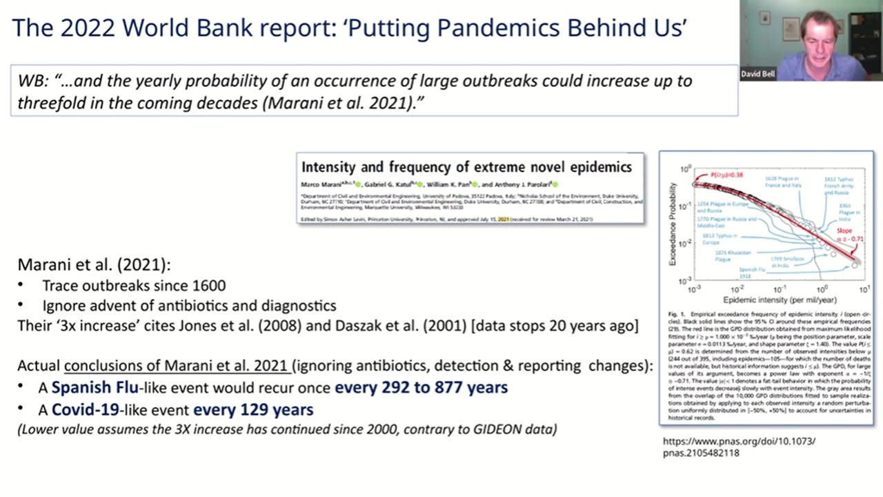 How Solid is the Data Underlying the Pandemic Preparedness Agenda? Dr David Bell