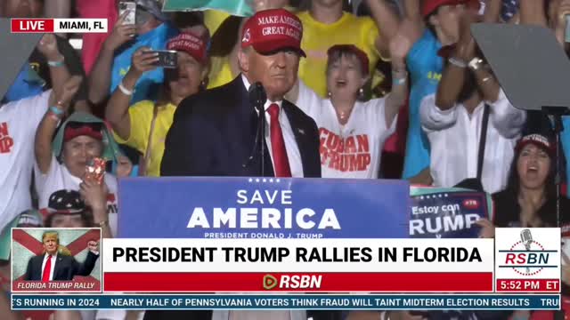 President Trump's Powerful Closing Comments in Miami, Florida (11/06/22)