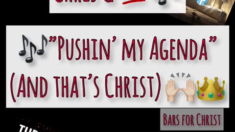 {Christian Rap 🚨} 🎶Chris G - PUSHIN’ MY AGENDA 💯 and that’s CHRIST