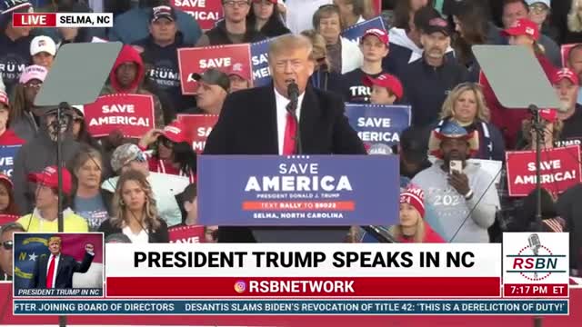 President Trump Rally Selma NC - RSBN Coverage