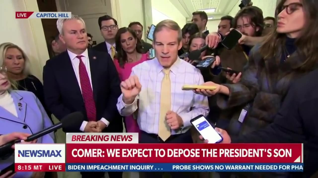 James Comer and Jim Jordan React to Hunter Biden Dodging Testifying..